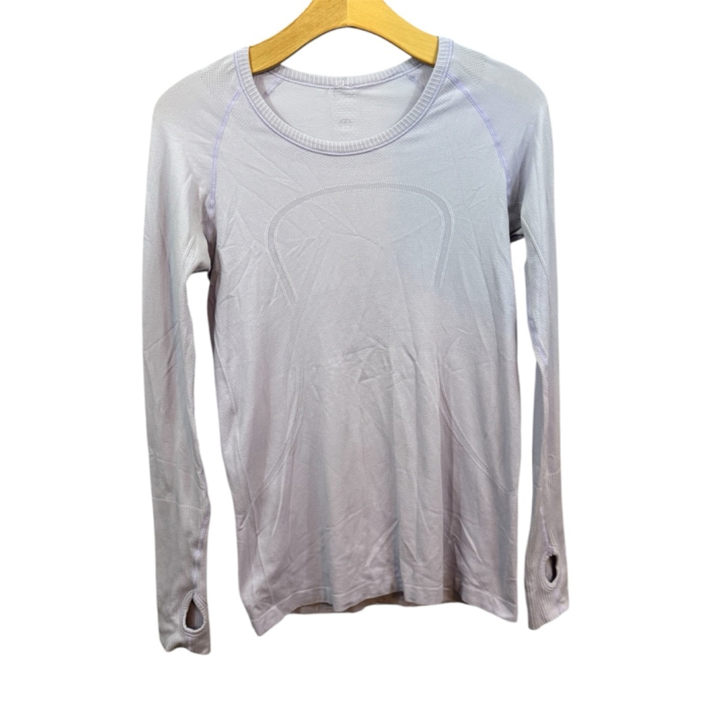 LULULEMON women’s pale purple swiftly tech long sleeve crew